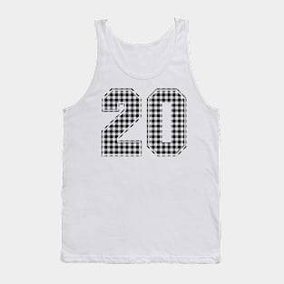 Plaid Number - 20 - Dark Tank Top